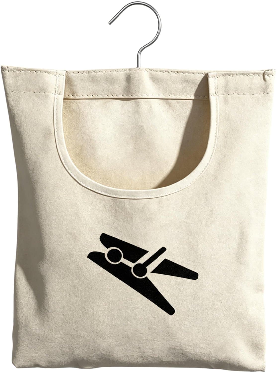 Katoenen Wasknijper Tas met Haak, 32x11 cm — afbeelding 1