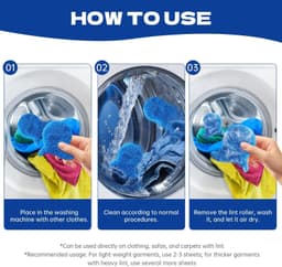 Set van 5 Anti-Haarballen voor Wasmachine - Herbruikbare Dierenhaarvanger — thumbnail 3
