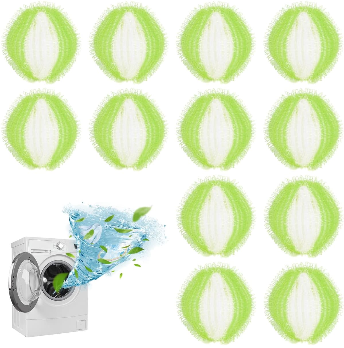 Herbruikbare Lintballen voor Wasmachine, Set van 12 — afbeelding 1