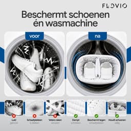 FLOVIO Waszak Schoenen - Schoenenzak voor Wasmachine - Schoenwaszak Sneakers - Rits — thumbnail 2