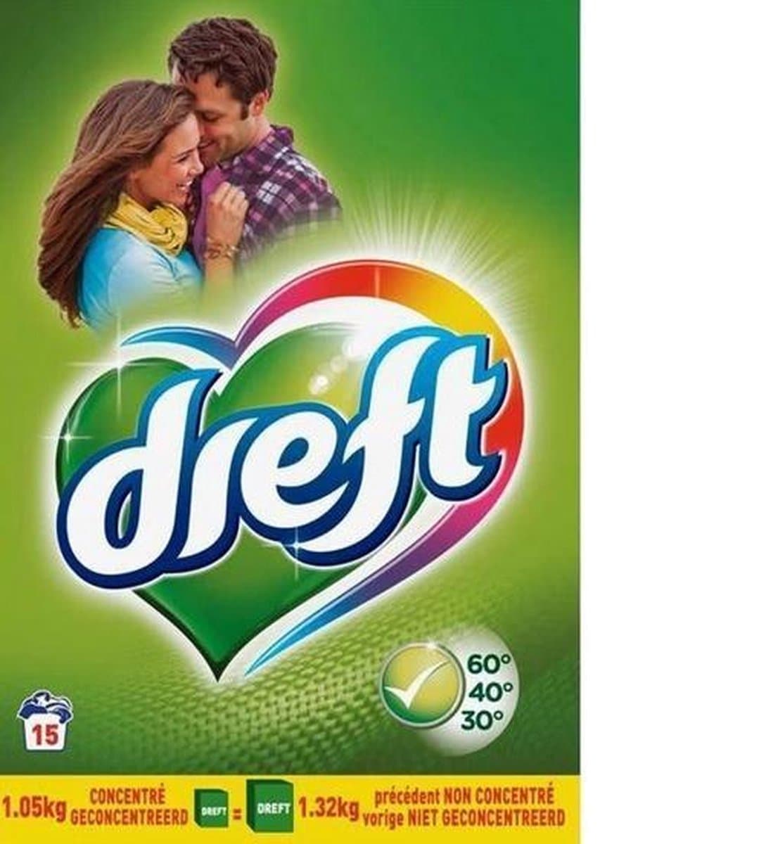Dreft Regular Waspoeder - 75 Wasbeurten (Multipak 5x15) — afbeelding 1