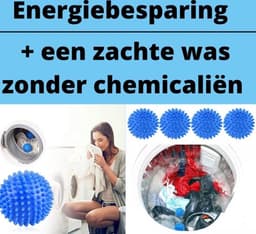 4x Energiebesparende Wasdrogerballen - Drogerballen - Diverse Kleur - Wasdroger Droogballen – Wasbol – Was bal - Wasballen – Wasdroger - Ballen- Bwa Commerce — thumbnail 2