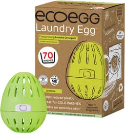 EcoEgg Was ei – Jasmine - Wasparels – Navulbaar – Geschikt voor de gevoelige huid – Dermatologisch getest - 70 wasbeurten - Groen — thumbnail 1