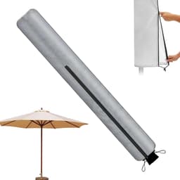 Draaibare Waslijn Hoes - Droogmolen Beschermhoes - Waslijn Beschermen - Waterdicht UV-bestendig - 165 cm hoog - Zilver — thumbnail 1
