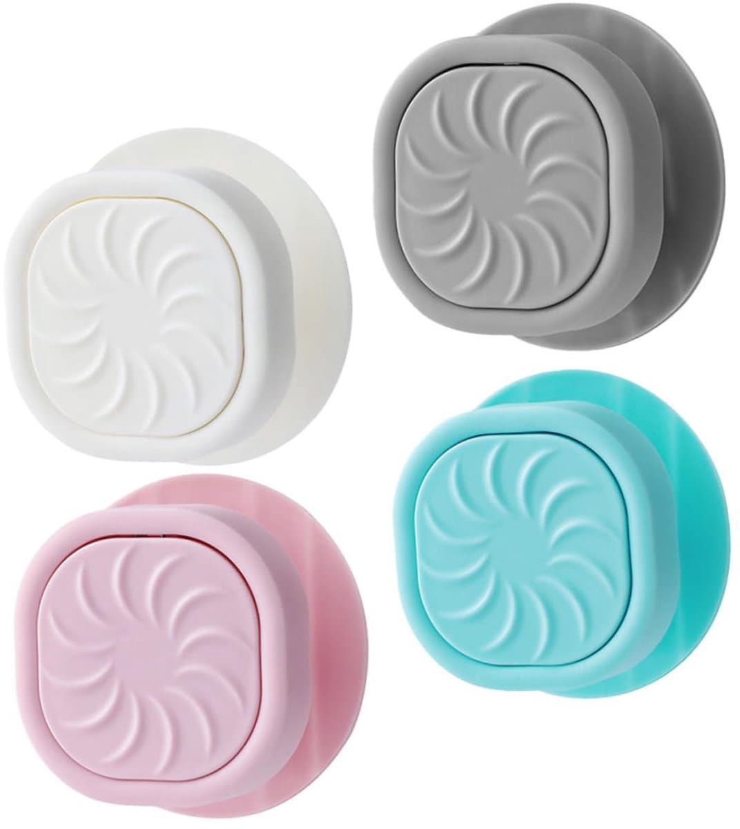 Vuilnisbakklemmen Set - Zakhouder Clips - Afval Opruimen - Universele Pasvorm - 4 Stuks - Diverse Kleuren — afbeelding 1