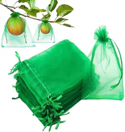 Gaasmanden voor Fruit - Netzakken Bescherming - Fruit Beschermen - Met Trekkoord - 100 stuks - Groen — thumbnail 1