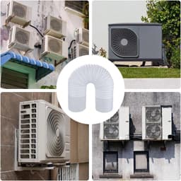 Afvoerslang Airco - Slang Mobiele Airco - Ventilatie Verbeteren - Hittebestendig PP Materiaal - 15 cm Diameter - Wit — thumbnail 2