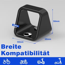 Kettinganker Beveiliging - Diefstalanker - Motorfiets Beschermen - Zeer Veilig - 5x5x5 cm - Zwart — thumbnail 4