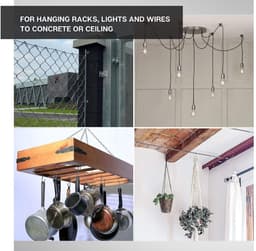 Metalen Ankerbouten - Betonpluggen Muur - Zware Lasten Bevestigen - Roestbestendig Staal - M8-10 Pack 5 - Zilver — thumbnail 4