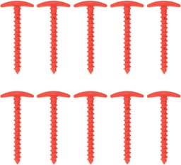 Grondpennen Tent - Stormharingen Haringen - Tent Vastzetten - Windproof Stevige Grip - 10 stuks 5.7 inch - Rood — thumbnail 3