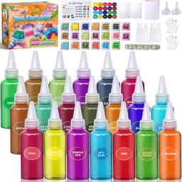 Dye Kit, 20 kleuren Fabric Tyedyedye-set, niet-giftige Tye Dye Kit voor kinderen, volwassenen, grote groepen, handgemaakt feest — thumbnail 2
