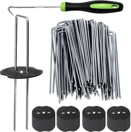 Stalen grondankers 15 cm - thermisch verzinkt - roestbestendig - voor onkruiddoek - ShopVlot — thumbnail 1