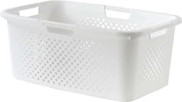 Pixel, wasmand 40l, gerecycled plastic, gebroken wit, 4 zijgrepen, ventilatie aan 4 zijden — thumbnail 1
