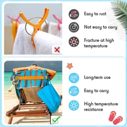 8 stuks handdoekbanden voor strandstoelen, cruise handdoekclips voor lounge, strand, zwembadstoelen, handdoekriemhouder, elastische winddichte strandaccessoires voor de zomer (effen, 29 x 4,97 cm) — thumbnail 4