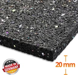 Anti-trillingsmat - Rubberen mat Dempingmat - Apparatuur Dempen - Scheurvast en antislip - 625 x 150 cm - Zwart — thumbnail 5