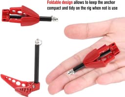 RC Auto Anker - Metaal Anker - Terrein Overwinnen - Verhoogt Authenticiteit - 9 x 6 x 2 cm - Rood — thumbnail 4