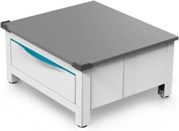Wasmachine Verhoger - Droger Onderstel - Huishoudelijk Gemak - Met Uittrekbare Lade - Max 250 Kg - Wit — thumbnail 1