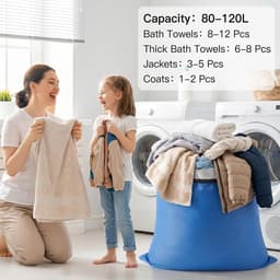 Waszakken voor op reis 80 x 70/60 x 70 cm - waterdicht 210D Oxford - met ritssluiting en clips - ShopVlot — thumbnail 4
