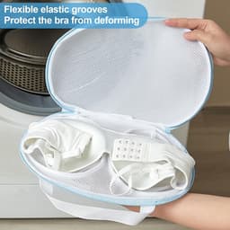 4 Stuks-waszak- bh-waszakje- Bh Wasnetje Voor Wasgoed- waszakjes met rits-waszakken voor wasgoed-waszakken -wasnet-waszakje bh-Waszakje Lingerie- wasmachine zakken-Beschermt Kleding- geschikt voor Lingerie en BH — thumbnail 4