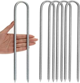 Set van 4 grondstaken ankers, zware tenthagels, haringen, metaal, staal, tuinnietjes, landschap, wapening, tuinieren - ShopVlot — thumbnail 1