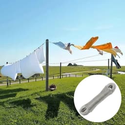 30 m washing line with steel core, diameter 4 mm, outdoor clothesline, adjustable length, suitable for indoor and - ShopVlot — thumbnail 4