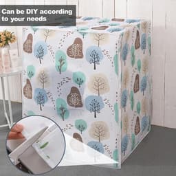 Wasmachine cover 63 x 62 x 85 cm - waterdicht - bescherming tegen stof en vocht - verlengt levensduur - ShopVlot — thumbnail 5