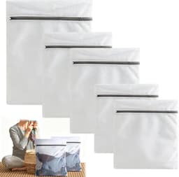 Wasnet voor wasmachine: 5 stuks, 3 maten, stevig polyester, bescherming voor delicate kleding en lingerie — thumbnail 1