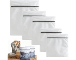 Wasnet voor wasmachine: 5 stuks, 3 maten, stevig polyester, bescherming voor delicate kleding en lingerie