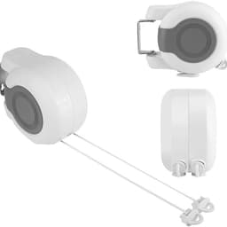 Dailygoods- Kledingdrooglijn 13m - Wandgemonteerd - Intrekbaar - Dubbele Lijn - Ruimtebesparend - Geschikt voor Binnen/Buiten - Waslijn — thumbnail 3