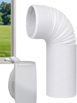 Afvoerslang en aansluitset - Koppelstuk Mobiele Airco Afvoerslang - Ø13-15cm Afvoerslang airco slang - 150 cm - Conditioner Uitlaatslang Connector - Voor ramen, airconditioning, uitlaatslangkoppeling voor afvoerbuis, pvc-airconditioning — thumbnail 1