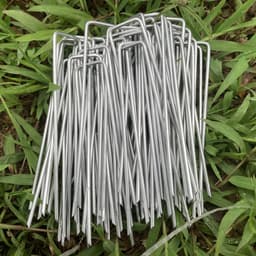 Omgoods - U-vormige Gegalvaniseerde Tuinpinnen voor Onkruidcontrole, 150mm — thumbnail 3