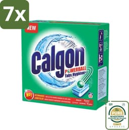 7 x Calgon - Wasmachinereiniger - Tegen Kalk - 15 Tabletten - Grootverpakking - Wasmachine Reinigen - Kalkvoorkomen - Wasmachine Beschermen - Wasmachine Onderhouden - Wasmachine Tabletten — thumbnail 1