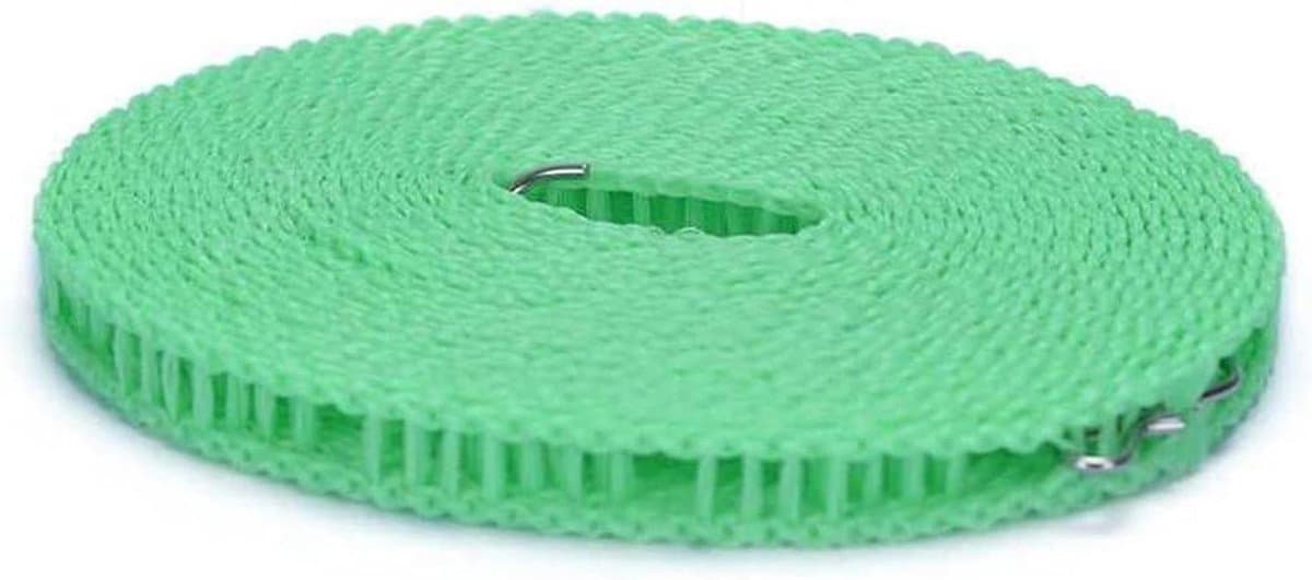 Waslijnen Nylon - Droogtouw Reizen - Kleding Drogen - Winddicht Hechtdesign - 3/5/8/10 Meter - Groen — afbeelding 1
