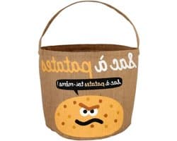 Aardappelzak - Opslagzak Groenten - Keuken Organisatie - Natuurlijk Jute Materiaal - 30 cm Diameter - Beige