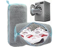 Thijox - Set van 2 Waszakken voor Schoenen, Herbruikbaar en Anti-Vervorming, 360° Schoonmaak met Verborgen Ritssluiting, Polyester-Nylon, 39 x 19 cm,