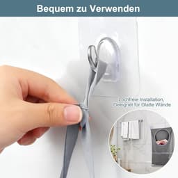 Dailygoods- Waszak Ruimtebesparend - Hangende Wasmand - Wasverzamelaar - 2 Zuighaken - 2 Roestvrijstalen Deurhaken - 50x77cm — thumbnail 5