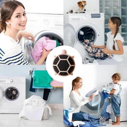 Pet Haarverwijderaar voor Wasmachine - 2-delige Schildpadvormige Lintverzamelaar - Herbruikbare Haarverwijderaar voor Kleding en Beddengoed -Droogtrommelaccessoire - Voor Lakens en Huishoudelijke Textiel — thumbnail 5
