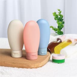 12-delige reisflessenset, 60 ml reisflessen en -containers | lege hervulbare knijpflessencontainers, samendrukbare reisflessenset voor reistoiletartikelen, shampoo, conditioner — thumbnail 3