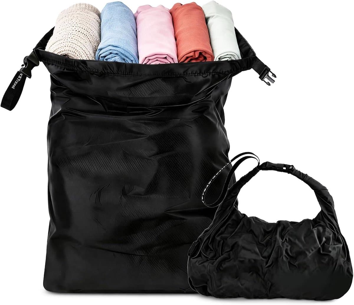 SnelShoppen - RANJIMA Waszak voor op reis, Waterdichte Opbergzak met Kliksluiting, Compressie-Reisorganizer, Vuilwaszak voor Zwemmen, Fitness, Reizen, — afbeelding 1