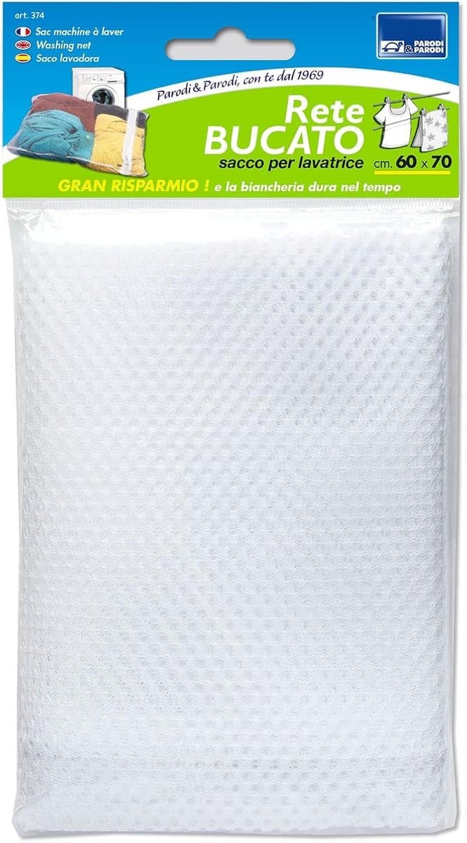 Wasnetjes met ritssluiting - Wit - 60 x 70 cm - Duurzaam en ademend wasnet - Voor kledingbescherming in wasmachine — afbeelding 1