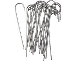 Verzinkte stalen pinnen, roestbestendige grondankers voor agrotextiel 15cm fi 3mm (50, J - 3 cm) - ShopVlot