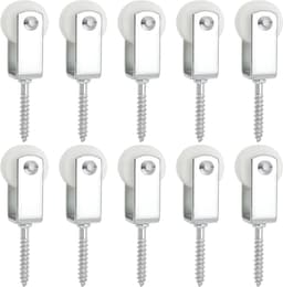 idea 10Pcs 25Mm Katrol Touw Nylon Opknoping Katrollen Waslijn Katrollen Voor Indoor Patio's Balkons Dak Muren Installaties 38x6mm — thumbnail 2