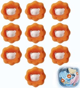 wasmachine 10 stuks pluisbal herbruikbare haarvanger wasbal voor dierenharen pluisverwijderaar wasmachine droger accessoires — thumbnail 5