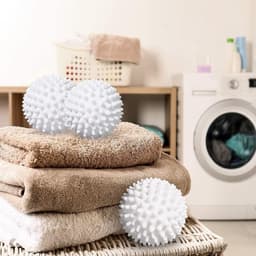 wasbal voor wasmachine, wasbal, 6 stuks drogerballen voor wasdroger, egelballen voor pluizige was, voor thuis, kleding, reiniging, herbruikbaar — thumbnail 5