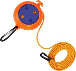 Uitschuifbare waslijn, 8 meter lang, draagbaar, geschikt voor kamperen, reizen en buitenactiviteiten, oranje, hoge kwaliteit, praktisch en duurzaam, geschikt voor gebruik in de keuken en thuis. — thumbnail 1
