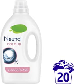 Neutral - Vloeibaar Wasmiddel - Kleur - Parfum vrij - 2 flessen - 40 wasbeurten - Voordeelverpakking | Cares for Sensitive Skin | 2 x 1000ml — thumbnail 2