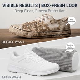schoenwaszak wasmachine - 2 stuks waszakken schoenen voor wasmachine droger, herbruikbare schoenenzakken wasmachine voor sneakers, 360° dieptereiniging voor alle schoensoorten — thumbnail 3