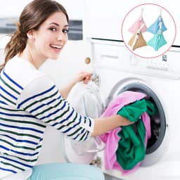 Wasnet, kleine waszak, kleine wasmachine, mini-waszak, kleine waszakken, net, waszak, opbergzak — thumbnail 5