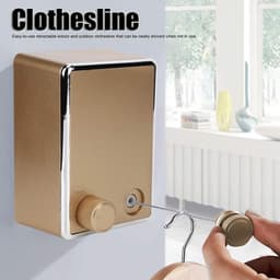 Waslijn Uittrekbaar - Verstelbaar tot 4,2 m - Geschikt voor Binnen/Buiten - Ruimtebesparend Ontwerp - Draagt tot 20 kg - Eenvoudig te Bedienen - Droogrek — thumbnail 4