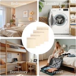 Premium Katoenen Wasnetten Set van 4 - Ideaal voor Ondergoed, Bh's en Delicate Was met Rits, Geschikt voor Wasmachine en Reizen — thumbnail 5